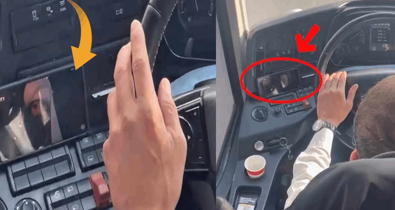 Seyir Halindeyken Dizi İzleyen Şoförün Görüntüleri Sosyal Medyada Şok Etkisi Yarattı!