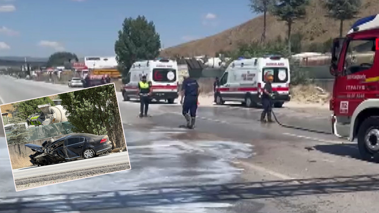 Ankara samsun yolunda kaza otomobil direge ok gibi saplandi ZXYSYnHb