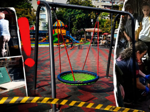 Avcilarda park yenilendi kurulan salincakta 5 gunde 4 kisi yaralandi LmfA3g8m