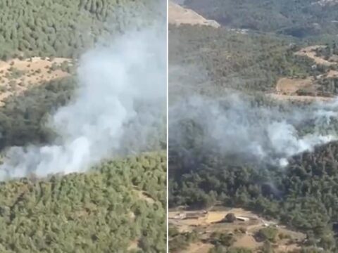 Balikesirde orman yangini alarmi havadan ve karadan mudahale basladi x3g7DeJr